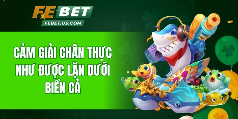 Cảm giải chân thực như được lặn dưới biển cả